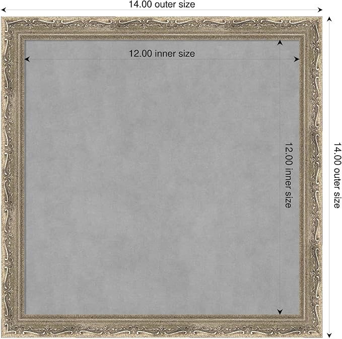 Amanti Art Silver Framed Magnetic Board 14x14 X-Small Vision Board - Image 2