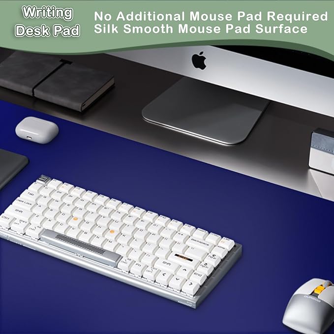 Boutilon Leather Desk Pad Protector, Non-Slip Mouse Pad, Laptop Desk Pad - Image 5