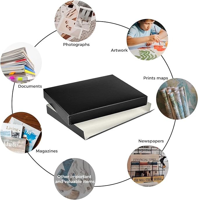 Lineco Museum Archival Storage Box, 9.75x12.75x1.5 in. Drop Front Design. - Image 6
