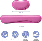 Hoewina Keyboard Wrist Rest, Ergonomic Wrist Rest, Superfine Fabric and Gel - Image 2