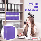 Henoyso 16 Pcs 3 Ring Binder 0.5 Inch Round Fits Letter Size 8.5'' x 11'' Paper - Image 5