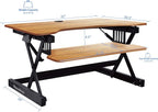 Rocelco 32" Height Adjustable Standing Desk Converter BUNDLE - Image 3