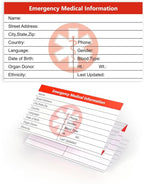 MEDMAX 8 Pack Emergency Medical Cards Tri-Folding - Image 7