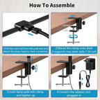KableRika Desk lamp, Double Head LED Desk Lamp - Image 5