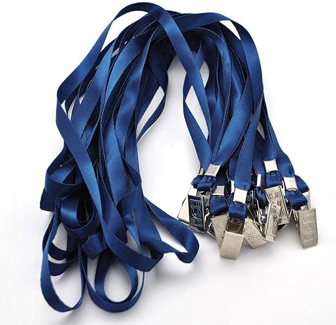 Beebel Lanyards 100 Pack Nylon Flat Badge Lanyard - Image 3