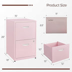 Kubohogar 2 Drawer File Cabinet - Image 3