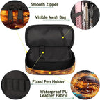 Pardick Pencil Case，Basketball Fire Big Capacity Pencil Pouch Coin Pouch - Image 5