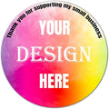 Custom 100-500 Stickers with Any Image Logo and Text. Personalized Labels by LAUKIYE