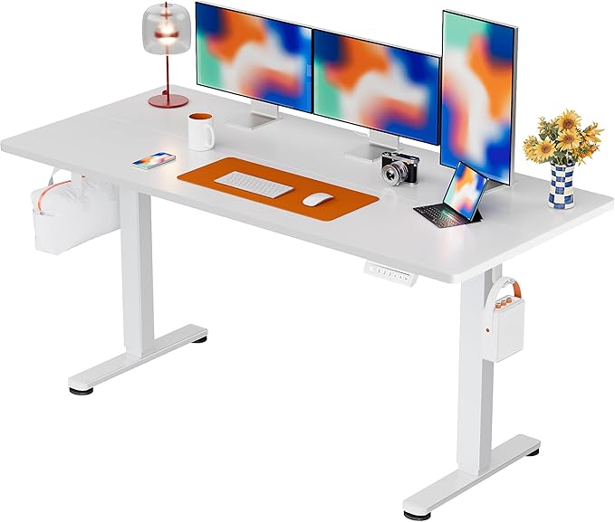 ErGear Height Adjustable Electric Standing Desk, 55 x 28 Inches Sit Stand up by ErGear