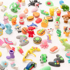 CLOCK KING 132pcs 3D Cute Kids Erasers, Random Desktop Pet Toys Gifts, - Image 4