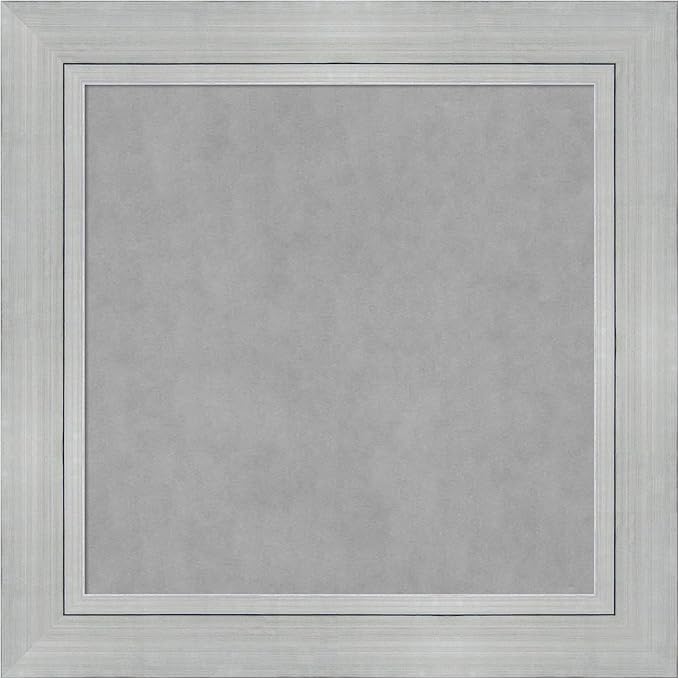 Amanti Art Silver Framed Magnetic Board 31x31 Medium Vision Board by AmantiArt