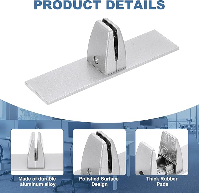 PATIKIL 1.8x1.3x2.5" Desk Divider Support Clamp - Image 4
