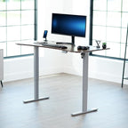 VIVO Electric 63 x 32 in Rustic Standing Desk, Memory Height Adjustment - Image 2