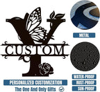 Personalized Custom Letter Name metal Signs, Custom Black Letter Monogram Wall - Image 6