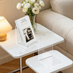 4 Pcs Acrylic Bookends, Clear Book Ends for Heavy Books | Bookend Holders for Shelves, Arch Book Stopper to Hold Books, Decorative Bookends for School, Library, Home, Office