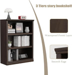 Bevfint 43 in Tall Bookcase, 3-Tier Bookshelf Open Storage, 33 inch Wide Floor - Image 4