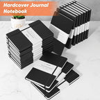 Huhuhero Lined Journal Notebook, 5 Pack Black Hardcover Notebooks - Image 8