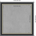 Amanti Art Black Framed Magnetic Board 19x19 Small Vision Board - Image 4