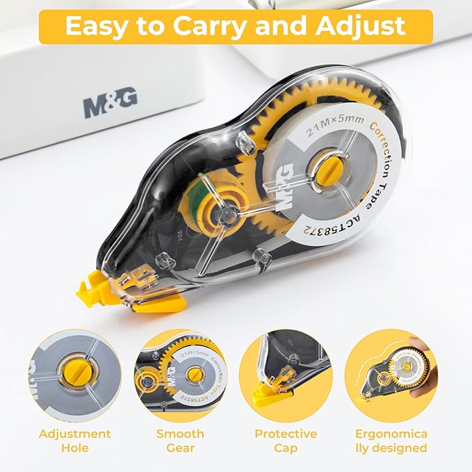 M&G 12 pack 68.9 Feet correction tape, 826.8FT/ 252M in total, Correction tape - Image 3