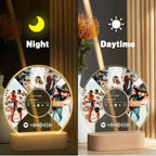 LOUISMIAA Personalized Vinyl Record with Custom Spotify Code, Acrylic LED Light Up Music Decor, Customized Couples Gifts for Anniversary Wedding, Scannable Song Plaque for Him Her, Home Office Shelf Display(Style D)