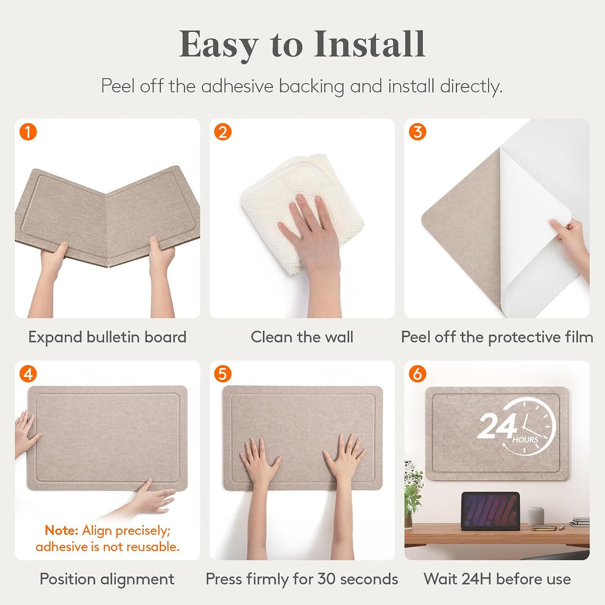 Lifewit Cork Board Alternative, 35.4"x 23.6" Bulletin Board with Se...