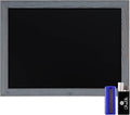 Rustic Grey Magnetic Wall Chalkboard, Large Size 18" x 24", Framed Chalkboard by HBCYCreations