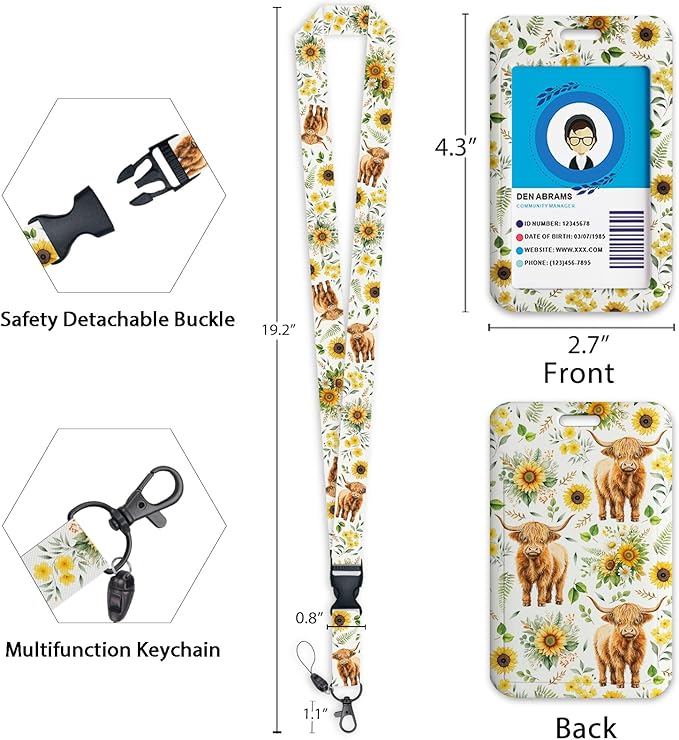 Giancomics Highland Cow Lanyards - Image 4