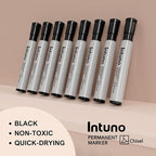 INTUNO Permanent Markers, Chisel tip, Oil-Based Permanent Markers, Waterproof - Image 4