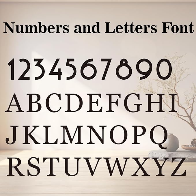 Personalized Address Signs for Houses, House Numbers for Outside Modern - Image 2