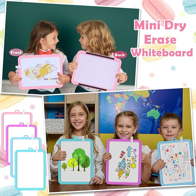 Outus 10 Pcs Dry Erase Mini White Boards Bulk 8.5 x 11'' Small Magnetic - Image 5