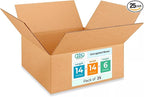 Medium Moving & Shipping Boxes 14"L x 14"W x 6"H by IDLPackaging