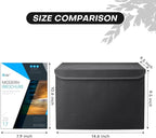 Bagnizer Large 22 Quart Linen Fabric Foldable Storage Bin Cube Organizer Basket - Image 2