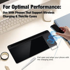 Glass Desktop Whiteboard with Wireless Charger & Storage, Desk Dry Erase Note - Image 4