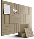 Large Felt Bulletin Board 48" x 36" Cork Board Alternative-12 Pack by FLUXYNARA