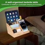 Bamboo Pen Holder for Desk & Nightstand Organizer - Image 3
