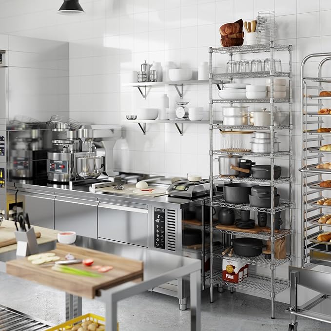 Regal Altair 14" Deep x 24" Wide x 86" Height Wire Shelving Kit | 10-Tier | NSF - Image 7