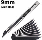 Gomake 9mm Utility Knife Replacement Blades, 30 Degree Snap Off Carbon Steel - Image 5
