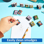 party greeting 100Pcs I Love to Read Pencil Erasers Fun Erasers Bulk - Image 5