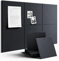 Fluxynara Large Felt Bulletin Board 36" x 24" Cork Board Alternative-6 Pack by FLUXYNARA
