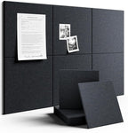 Fluxynara Large Felt Bulletin Board 36" x 24" Cork Board Alternative-6 Pack by FLUXYNARA