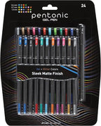 Pentonic Gel Pens, Mixed Pack, Medium & Fine Point, Smooth Writing by PENTONIC
