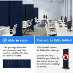 Upgrade Version Room Partition and Divider, Freestanding Rolling Dividers - Image 4