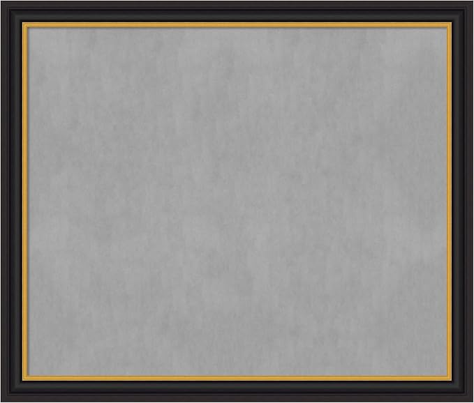 Amanti Art Black Framed Magnetic Board 46x54 Oversize Vision Board by AmantiArt