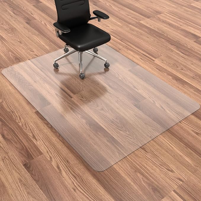 HOMEK Chair Mat for Hardwood Floor, 60”x 46” Office Chair Mat, Floor Mat for by HOMEK