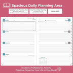 IN-LUXPRO Planner 2026 Daily Weekly and Monthly, 11.5"x8.5", 12 Months Spiral - Image 3