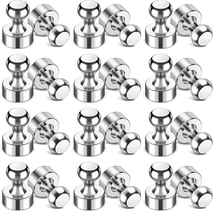 VNDUEEY 24Pcs Fridge Magnet Refrigerator Magnets Adults, Strong Metal Magnets by VNDUEEY