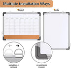Monthly Calendar Whiteboard Dry Erase Cork Board Combination - Image 2