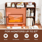 Tangkula Desktop Bookshelf, Countertop Storage Hutch - Image 7