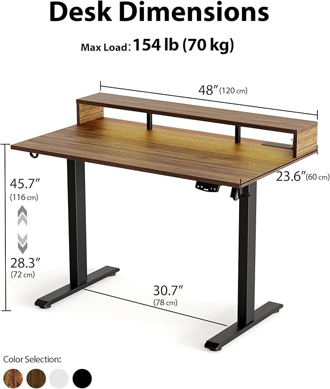 Electric Height Adjustable Standing Desk - Image 2