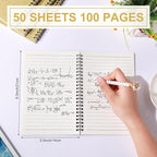 Yahenda 6 Pcs Spiral Notebook Bulk A5 Journal Lined 8.3'' x 5.5'' Writing - Image 3